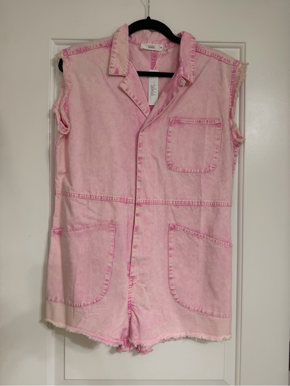 TALULAH Women’s Pink Sleeveless Romper